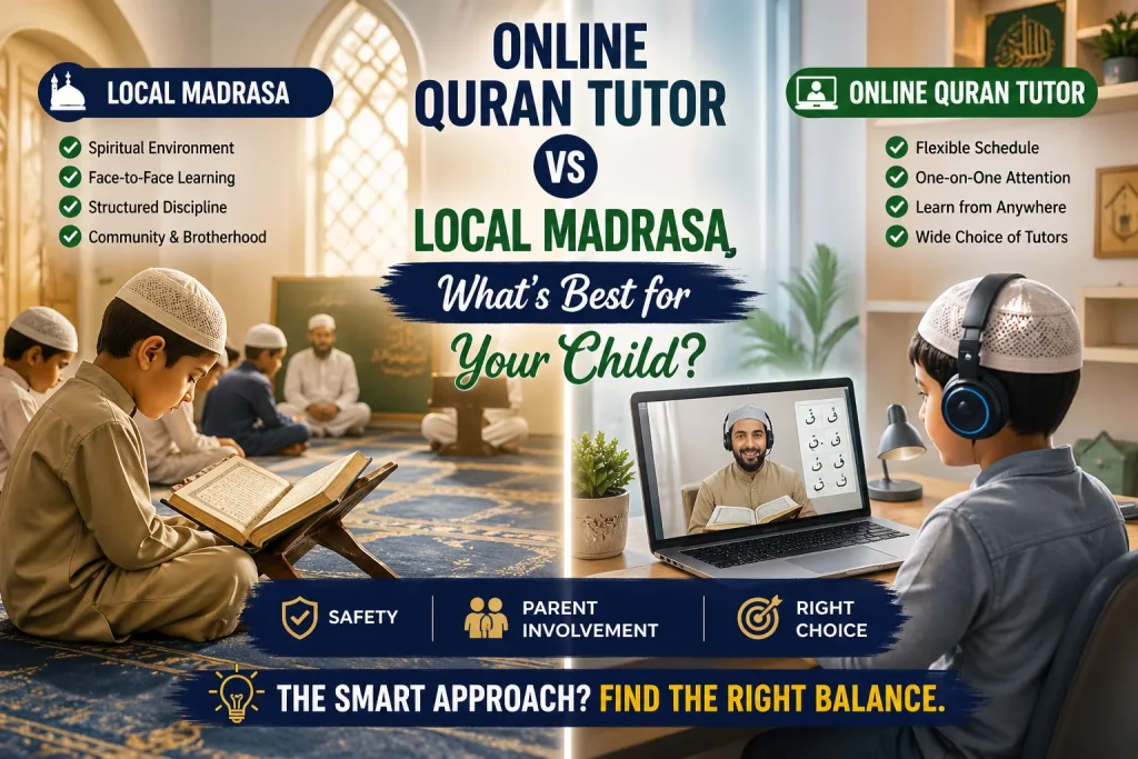 Online vs madrasa